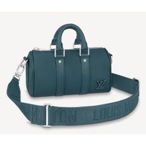 Louis Vuitton Keepall XS Shoulder Bag Aerogram Leather Blue